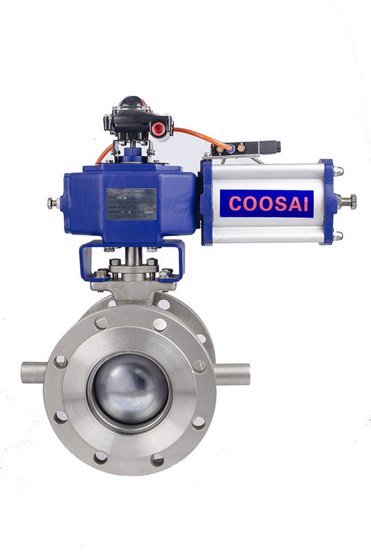 Cast Iron Segment Ball Valve for Pulp Paper Industry Long Service Life